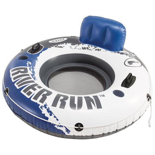 Intex River Run I Inflatable Tube with Backrest & Cup Holders