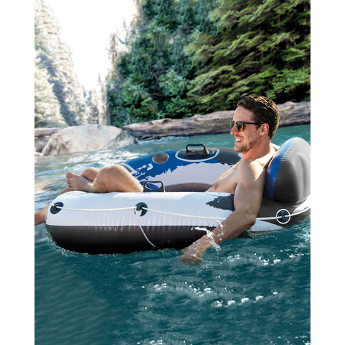 Intex River Run I Inflatable Tube with Backrest & Cup Holders