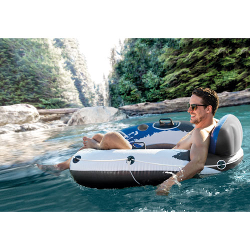 Intex River Run I Inflatable Tube with Backrest & Cup Holders