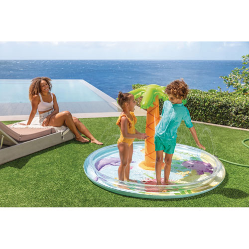 Intex Palm Tree Spray Kiddie Pool