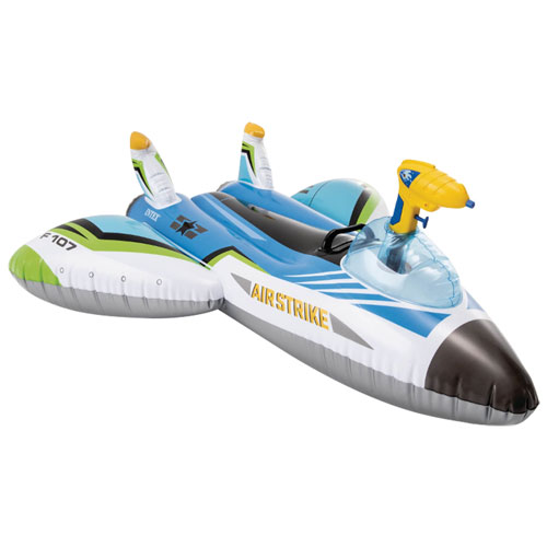 Intex Plane Ride-On Inflatable Float with Water Gun