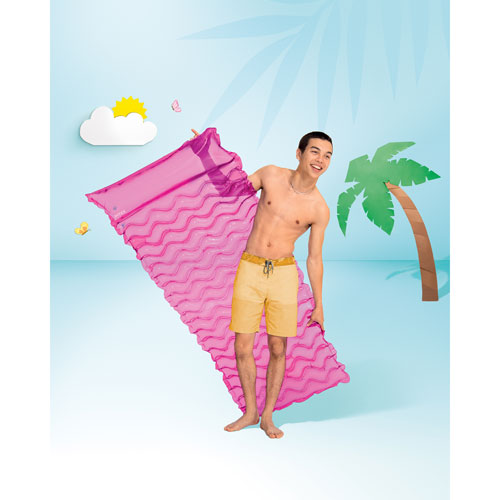 Intex Tote 'N Float Wave Mat Pool Lounger Float - Assorted Colours