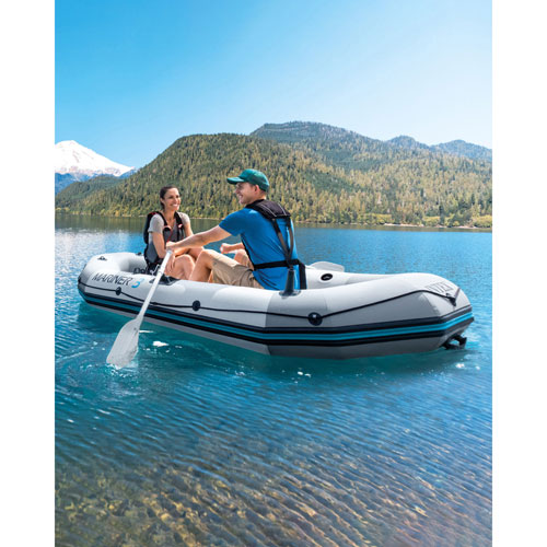 Intex Mariner 9.75 Ft. 3-Person Inflatable Boat with Oars - Blue