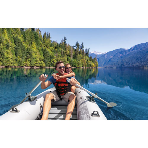 Intex Mariner 9.75 Ft. 3-Person Inflatable Boat with Oars - Blue