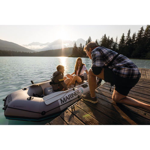 Intex Mariner 9.75 Ft. 3-Person Inflatable Boat with Oars - Blue