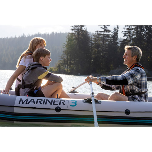 Intex Mariner 9.75 Ft. 3-Person Inflatable Boat with Oars - Blue