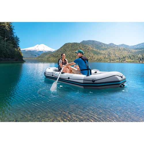 Intex Mariner 9.75 Ft. 3-Person Inflatable Boat with Oars - Blue