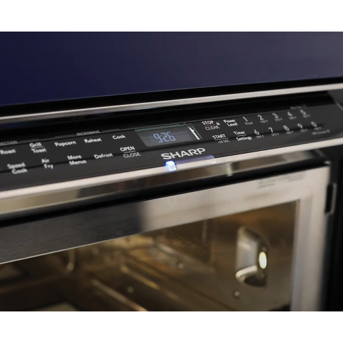 Four à micro-ondes à convection intelligent et tiroir à cuisson rapide encastrable 24&nbsp;po DE SHARP, SMD2499FSC