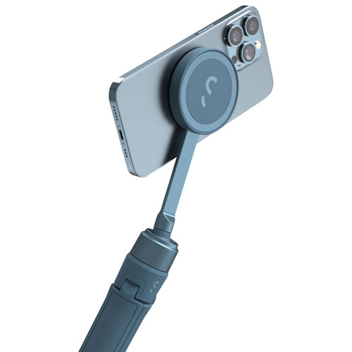 Mini trépied magnétique pour téléphone intelligent SnapStand de ShiftCam - Geai bleu