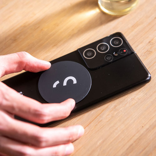 Poignée de chargement magnétique pour téléphone intelligent SnapGrip de ShiftCam - Geai bleu