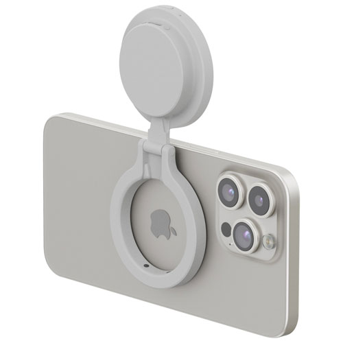 Support de lampe magnétique avec miroir SnapPocket pour téléphone intelligent de ShiftCam - Pierre