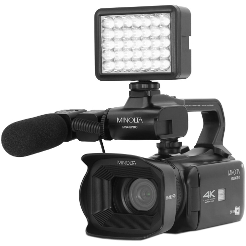 Ensemble avec caméscope MN4KPRO UHD 4K60 de Minolta, carte mémoire SDHC/SDXC UHS-I de 64&nbsp;Go