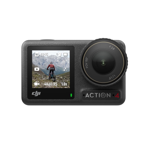 Image 1 of 6.. DJI Osmo Action 4 Essential Combo, 4K/120fps Waterproof Action Camera with a 1/1.3-Inch Sensor, Stunning Low-Light Imaging,10-bit & D-Log M Color