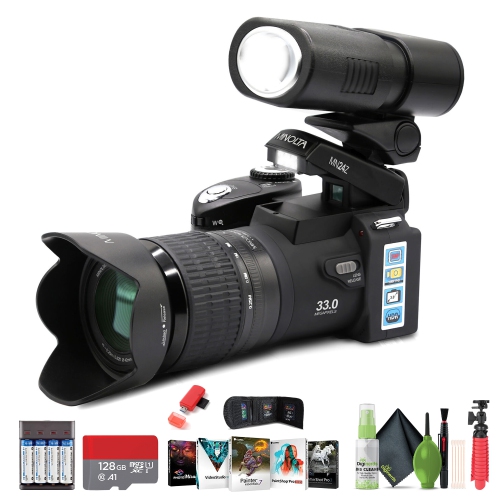 33&nbsp;Mpx MN24Z DE MINOLTA avec mise au point automatique/appareil photo FHD 1080p avec objectif, carte mémoire 128&nbsp;Go