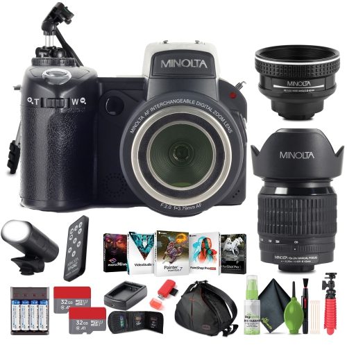 Image 1 de 7.. MINOLTA MN24Z 33&nbsp;Mpx mise au point automatique/caméra FHD 1080p avec objectif, microSDHC 2x