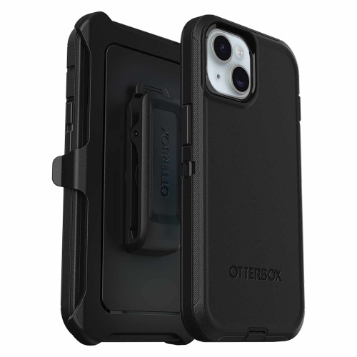 OtterBox – Étui Defender Pro MagSafe avec pince en vrac | Conçu pour iPhone 16e/15/14/13 | Noir