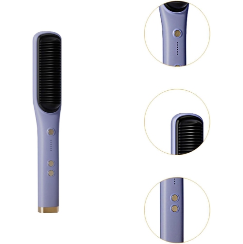 [Blue Purple] Nouveau fer plat sans fil pour usage domestique, fer plat portatif à ions négatifs qui n'endommage pas les cheveux, fer plat à double