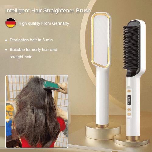 Fer plat rotatif – Fer à friser ionique à chauffage rapide pour des cheveux lisses sans frisottis