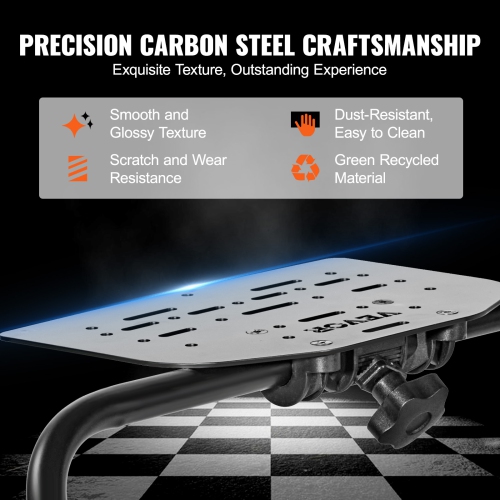 Support de volant de course pliable VEVOR, base universelle à hauteur réglable de Logitech et volant et pédale de course de Thrustmaster, cadre