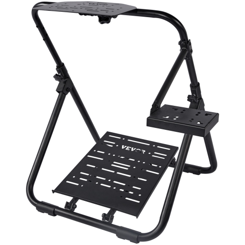 Support de volant de course pliable VEVOR, base universelle à hauteur réglable de Logitech et volant et pédale de course de Thrustmaster, cadre