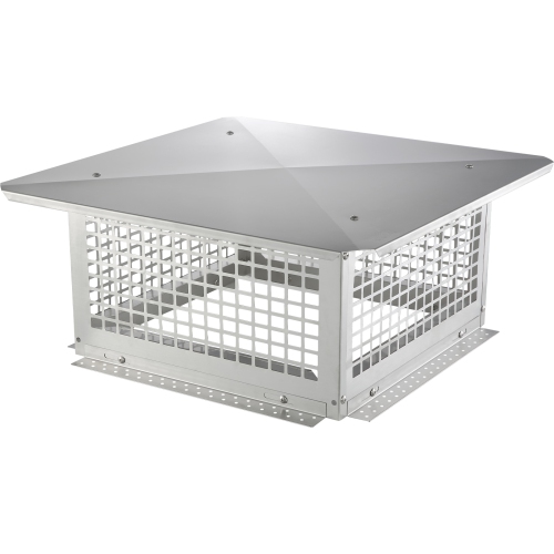 VEVOR 17 x 17 inch Chimney Cap, 304 Stainless Steel Fireplace Chimney Cover, Not Easily Toppled & Practical Accessories & Easy Installation, Fits