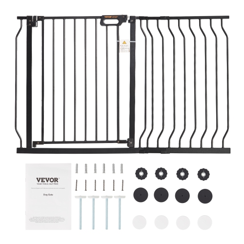 Image 1 of 9.. VEVOR 29.5"-46.4" Baby Gate, 30" High,Dog Gate for Stairs Doorways and House, Easy Step Walk Thru Auto Close Child Gate Pet Security Gate with