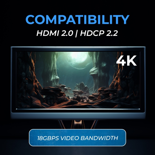 OREI 4K@60hz HDMI™ Extender - 500ft (Cat6) (EX-500-K)