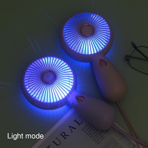 YOULIGHTS Simple Handheld Small Fan, USB charging with LED Portable Electric Fan, Light and Compact, Suitable for Carrying Around to Cool Down