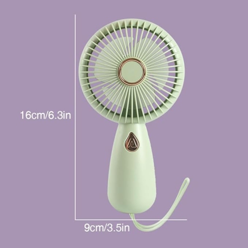 YOULIGHTS Simple Handheld Small Fan, USB charging with LED Portable Electric Fan, Light and Compact, Suitable for Carrying Around to Cool Down