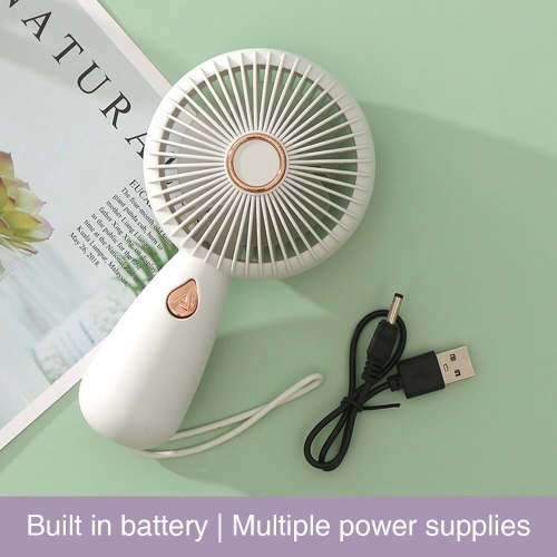 YOULIGHTS Simple Handheld Small Fan, USB charging with LED Portable Electric Fan, Light and Compact, Suitable for Carrying Around to Cool Down