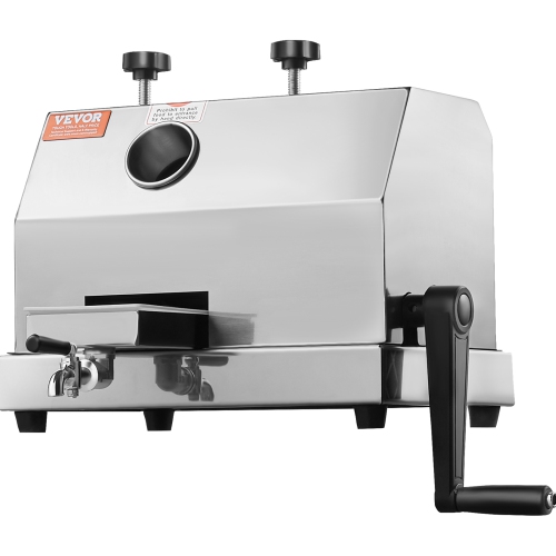 VEVOR 110LBS/H Commercial Sugar Cane Juicer, Sugarcane Juicer Machine with 3 Stainless Steel Rollers and 2.4" Large Inlet, Manual Sugarcane Juice