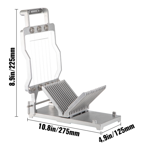VEVOR 1 cm & 2 cm Cheese Cutter With Wire, Cheeser Butter Cutting Blade Replaceable Cheese Slicer Wire, Aluminum Alloy Commercial Cheese Slicer with