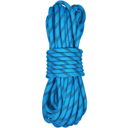 VEVOR 29.3M(96ft) 10.5 mm Static Climbing Rope, Outdoor Rock Climbing Rope 25KN Breaking Tension, Fiber Rope with Steel Snap Hooks for Escape,
