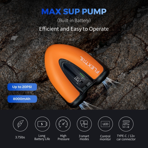 Evo SUP Pump - 20PSI Cordless Rechargeable Air Pump for SUP & KITE