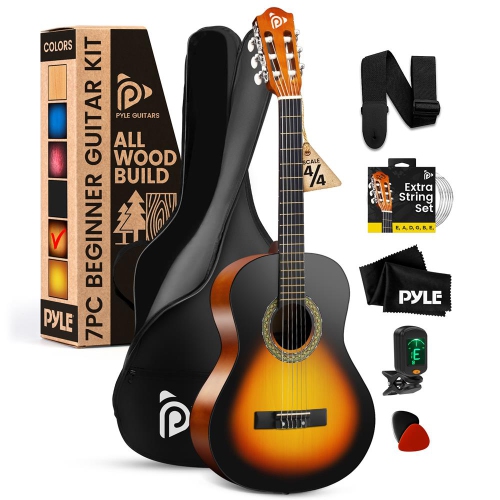 39" 6-String Classic Guitar with Digital Tuner and Accessory Kit