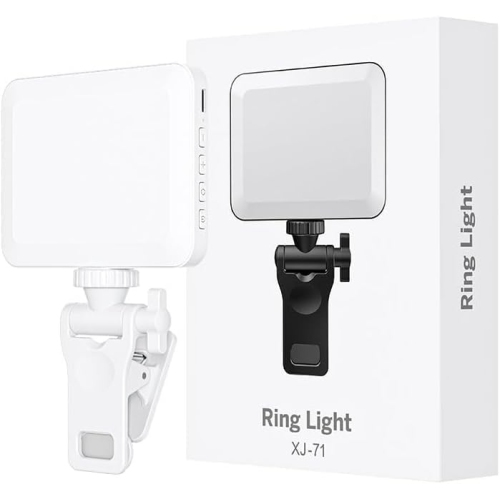 Rechargeable Selfie Light, Clip Fill Light for Phone Laptop Tablet Portable Light for Video Conference Live Streaming Zoom Call Makeup Picture