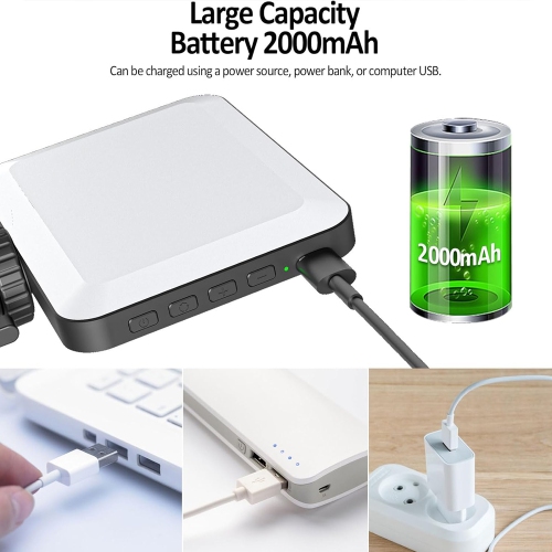 Rechargeable Selfie Light, Clip Fill Light for Phone Laptop Tablet Portable Light for Video Conference Live Streaming Zoom Call Makeup Picture