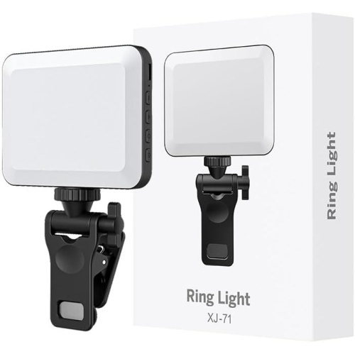 Rechargeable Selfie Light, Clip Fill Light for Phone Laptop Tablet Portable Light for Video Conference Live Streaming Zoom Call Makeup Picture