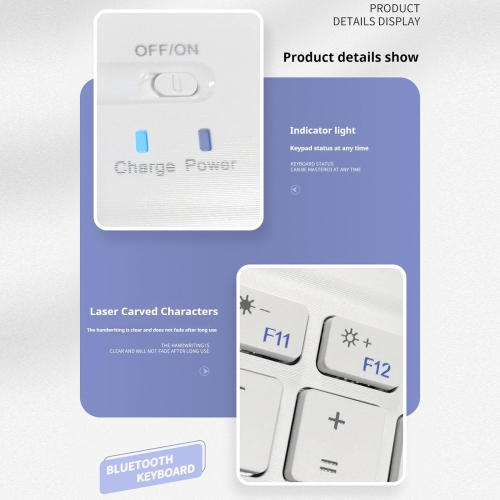 10 inch ipad bluetooth keyboard tablet universal wireless mouse set