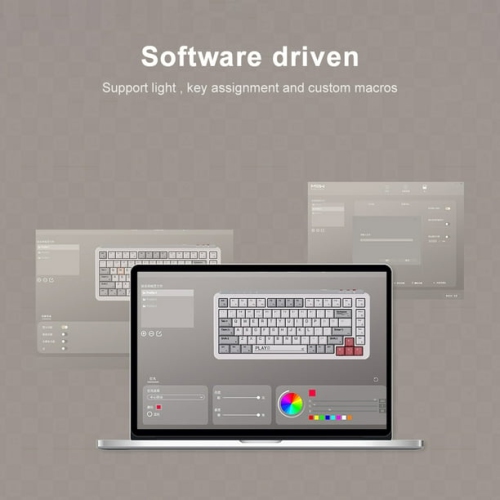 Mechanical keyboard three-touch 83-key z830 supports hot-swap gaming desktop computer-White