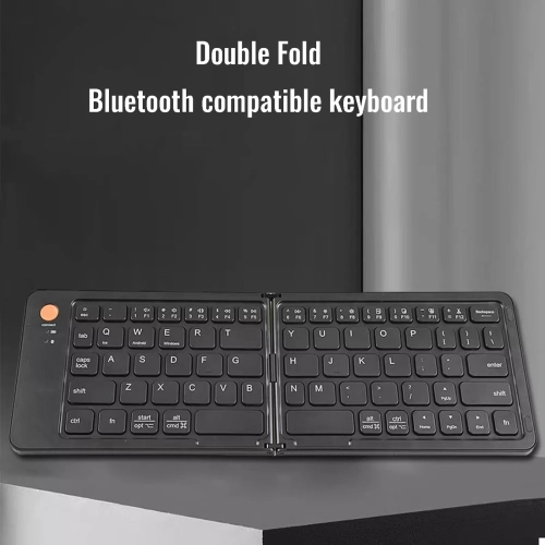 Wireless Folding Bluetooth Keyboard Laptop Phone Office Mini Portable Double Folding Keyboard