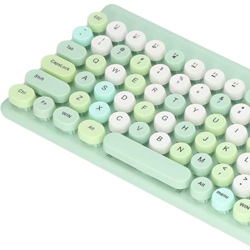 Wireless USB Keyboard and Mouse Combo, 86-Key Wireless Keyboard and Mouse Set, 2.4G USB Rechargeable Bluetooth Keyboard and Mouse