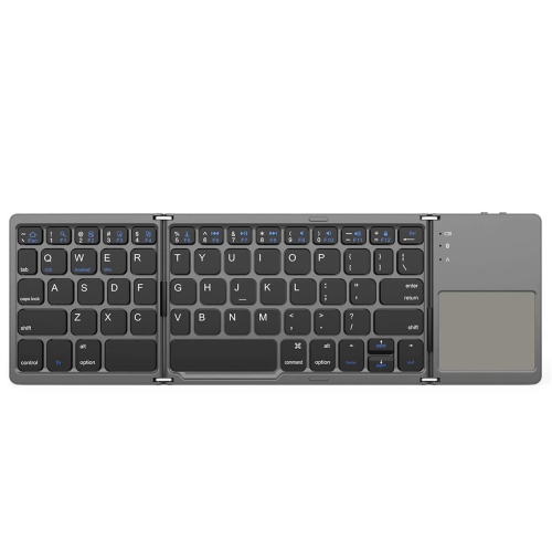 Ultra-thin Pocket Foldable Bluetooth Wireless Keyboard with Touchpad