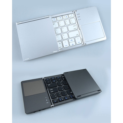 Ultra-thin Pocket Foldable Bluetooth Wireless Keyboard with Touchpad
