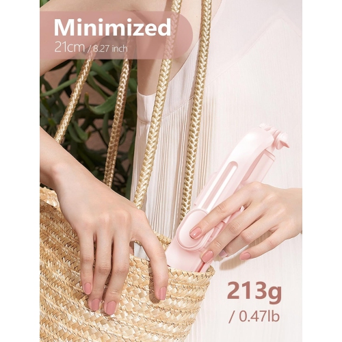 Selfie Stick with Light, 45'' Selfie Stick Tripod with Wireless Remote, Portable Travel Phone Tripod Compatible with iPhone 15 Pro Max/15/14