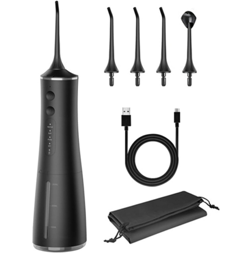GREEN SCENIC  Cordless Advanced Dental Flosser for Teeth \w 4 Jet Tips And Multiple Modes Ipx7 Waterproof Portable Rechargeable Electric Tooth Powder