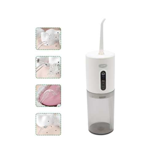 Cordless Teeth Water Flosser, Adult Portable Rechargeable Electric Water Flosser for Home or Travel Use, 3 Modes, 5 Nozzles, IPX7 Waterproof, Teeth