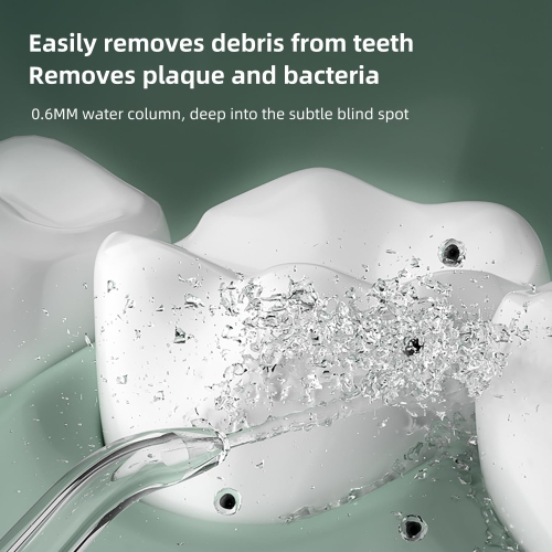 Cordless Teeth Water Flosser, Adult Portable Rechargeable Electric Water Flosser for Home or Travel Use, 3 Modes, 5 Nozzles, IPX7 Waterproof, Teeth