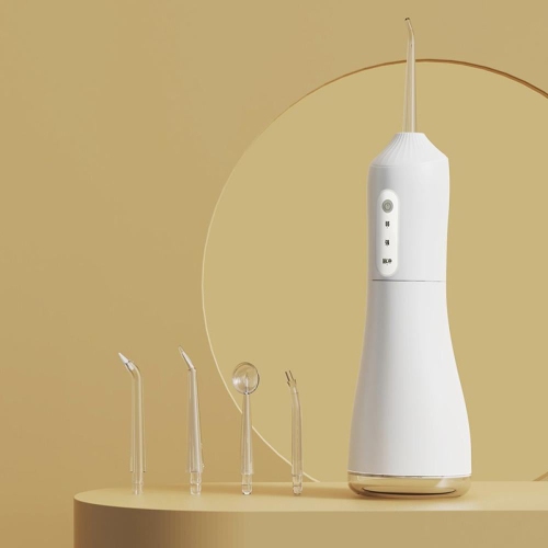 Portable waterproof electric water flosser household oral cleaning water flosser spray teeth cleaning（white）