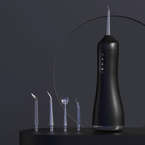 Portable waterproof electric water flosser household oral cleaning water flosser spray teeth cleaning（black）